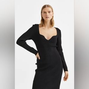 H&M black sweater dress